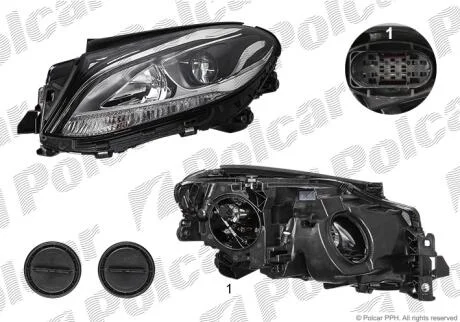 Фара основная Polcar 50T210-U