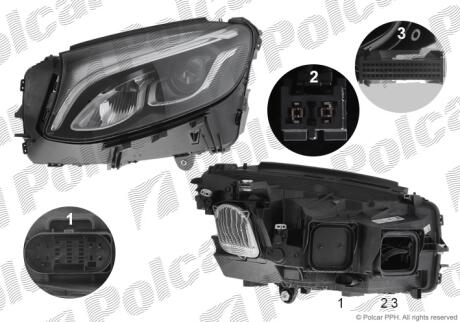Фара основная Polcar 50X2091Z