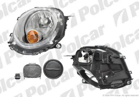 Фара основная правая, левая H9, LED, PY21W Polcar 510209-E