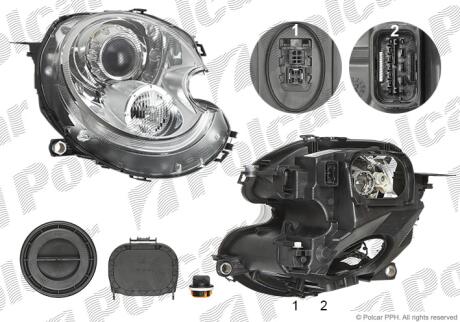 Фара основная Polcar 5102103U