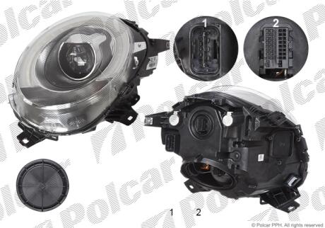 Фара основная Polcar 51B1104V