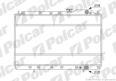 Радиаторы охлаждения Polcar 521608-4