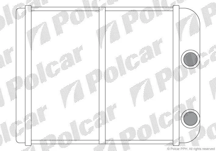 Радіатор обігрівача салону Polcar 5222N8-1 (фото 1)