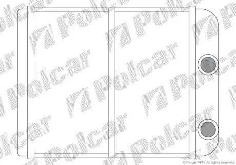 Радиатор отопителя салона Polcar 5222N8-1