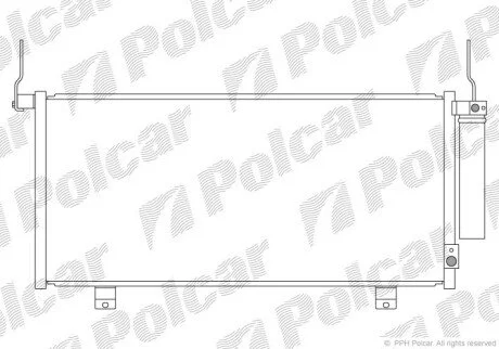 Радіатор кондиціонера (Конденсатор) з осушувачем Polcar 5223K81K