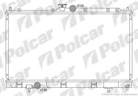 Радіатори охолодження Polcar 5233082K (фото 1)