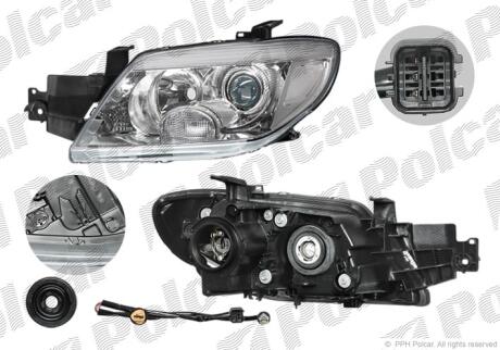 Фара основная Polcar 526509-E