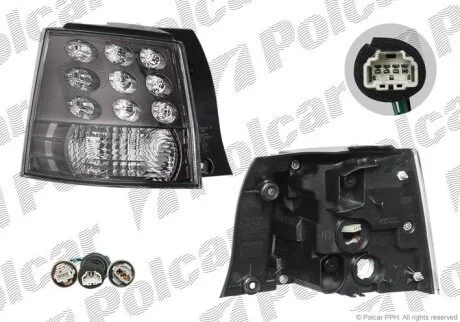 Фонарь задний слева наружный Polcar 526687-E