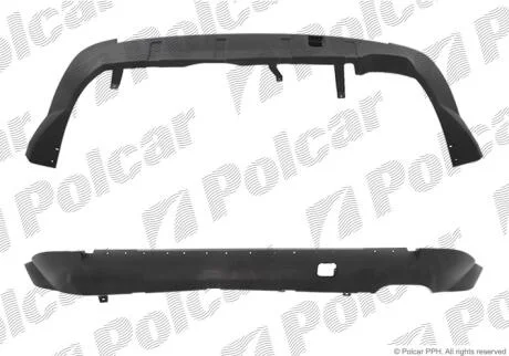 Спойлер заднього бампера Polcar 526699