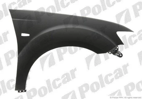 Крыло спереди слева с отверстием для поворотника Polcar 526701-1