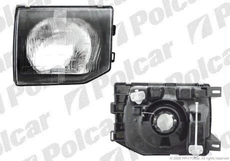 Фара основная правая H4 Polcar 527210-E