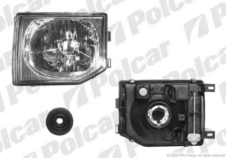 Фара основная левая H4 Polcar 527309-E