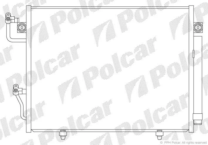 Радіатор кондиціонера (Конденсатор) з осушувачем Polcar 5274K81K (фото 1)