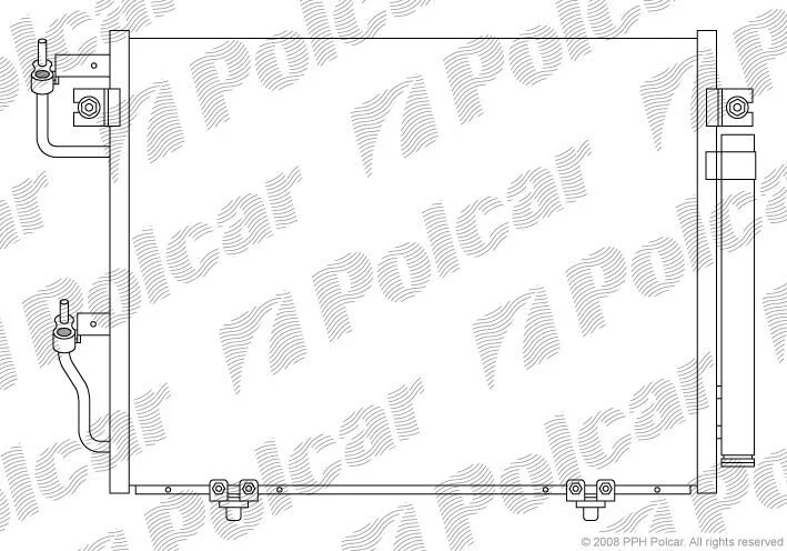 Радіатор кондиціонера (Конденсатор) з осушувачем Polcar 5274K8C1 (фото 1)