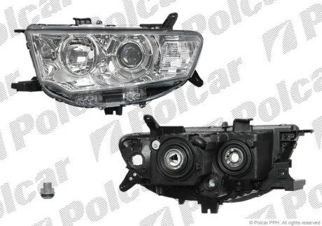 Фара основная правая H11, HB3, PY21W, W5W Polcar 528410-E