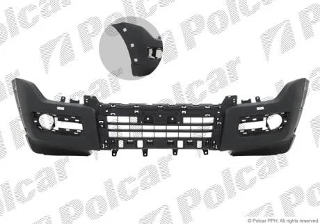 Бампер передній Polcar 528707-2