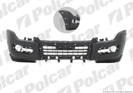 Бампер передний Polcar 528707-4