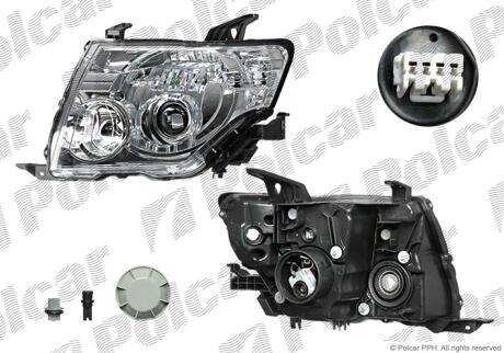 Фара основна права D2S, H9 Polcar 5287101E