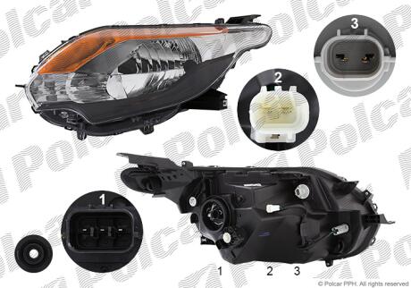 Фара основная Polcar 52P1094E