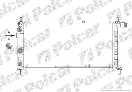 Радіатори охолодження Polcar 550508-9 (фото 1)