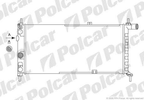 Радіатори охолодження Polcar 550508A4 (фото 1)