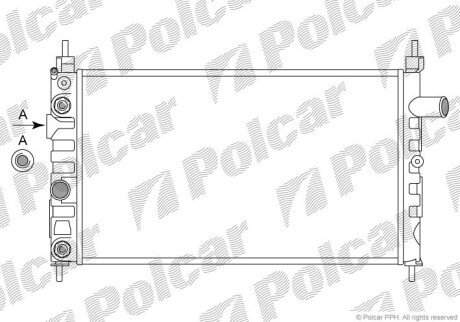 Радіатори охолодження Polcar 550508A7