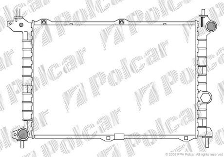 Радіатори охолодження Polcar 550708-8