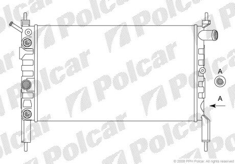 Радіатори охолодження Polcar 550708