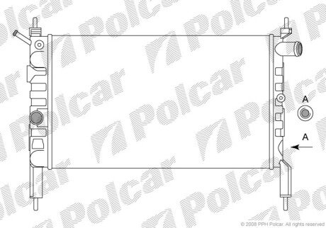 Радіатори охолодження Polcar 550708A1