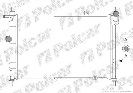 Радіатори охолодження Polcar 550708A2 (фото 1)