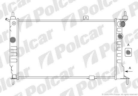 Радіатори охолодження Polcar 550708A5