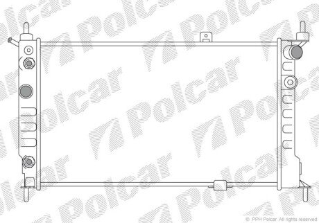 Радіатори охолодження Polcar 550708A7 (фото 1)