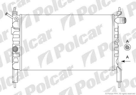 Радіатори охолодження Polcar 550708B1