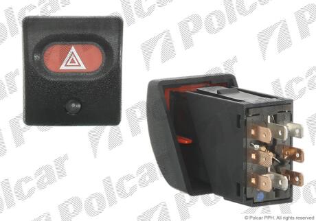 Включатель аварийного света Polcar 5507P-35 (фото 1)