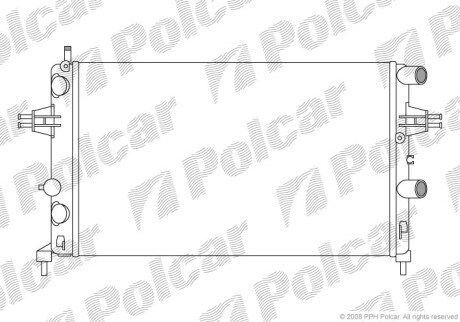 Радіатори охолодження Polcar 550808A1 (фото 1)