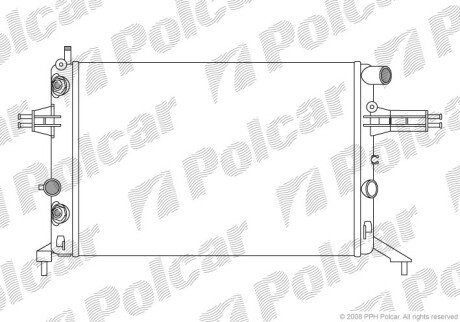 Радіатори охолодження Polcar 550808A7