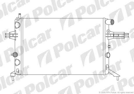 Радіатори охолодження Polcar 550808A8 (фото 1)