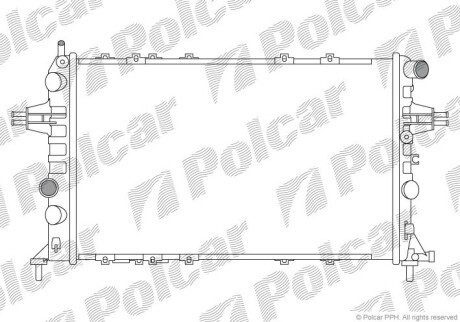 Радіатори охолодження Polcar 550808B4