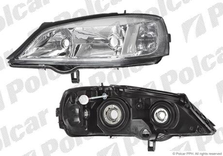 Фара основная левая H7, HB3, PY21W, W5W Polcar 550809ME