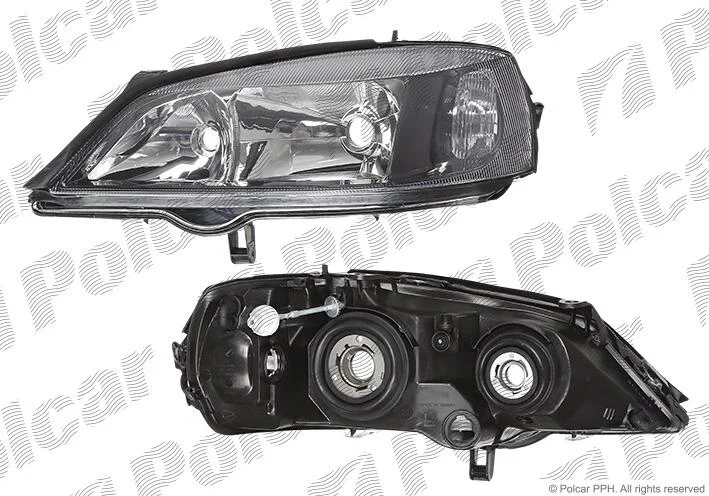 Фара основная левая H7, HB3, PY21W, W5W Polcar 550809NE (фото 1)