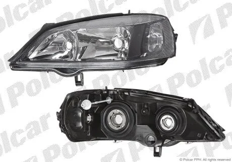 Фара основная левая H7, HB3, PY21W, W5W Polcar 550809NE