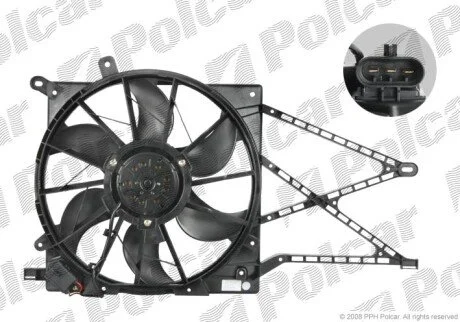 Вентилятори з корпусом / кронштейном Polcar 550823W4
