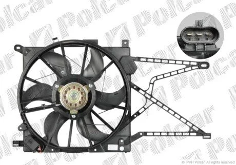 Вентилятори з корпусом / кронштейном Polcar 550823W5