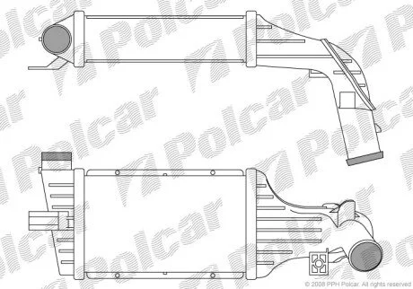Радіатори повітря (Інтеркулери) Polcar 5508J83X
