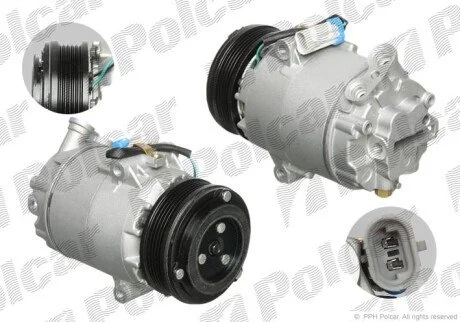 Компрессор кондиционера (новый) Polcar 5508KS-6