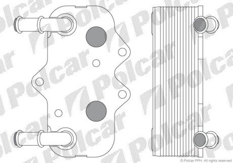 Радіатори масла Polcar 5508L8-3