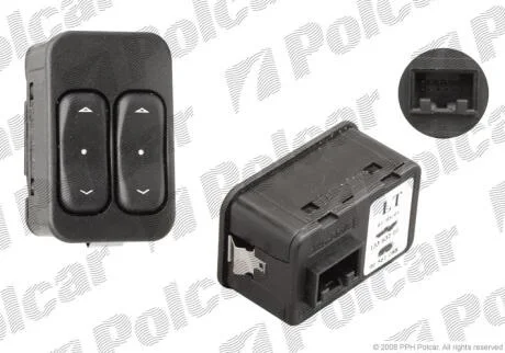 Блок кнопок стеклоподъемников Polcar 5508P-71