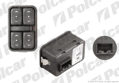 Кнопковий склопідйомник Polcar 5508P-72
