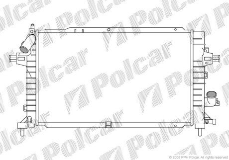 Радіатори охолодження Polcar 550908-6 (фото 1)