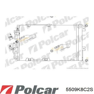 Радиатор кондиционера (Конденсатор) с осушителем Polcar 5509K8C2S